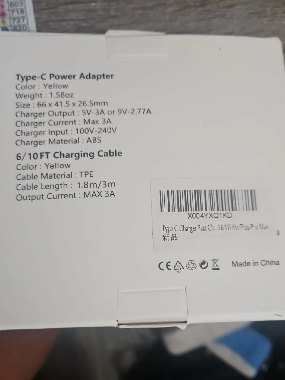 Mailesi Orange 25W USB-C Travel Charger with Type-C Cable
